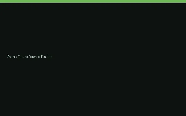Aven — Future Forward Fashion website design preview