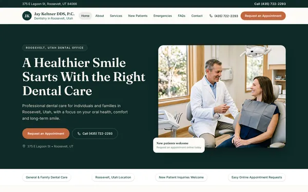 Jay Keltner DDS website preview