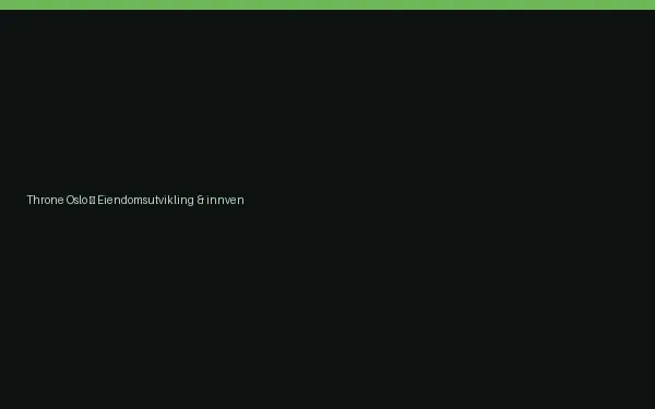 Throne Oslo — Eiendomsutvikling & innvendig renovering website design preview