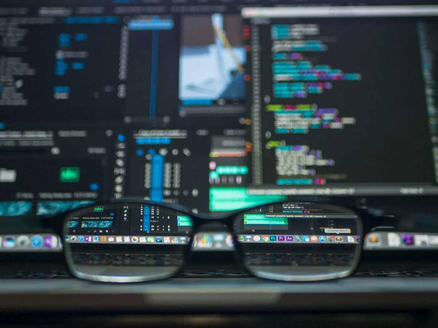 Code editor comparing Next.js and WordPress development